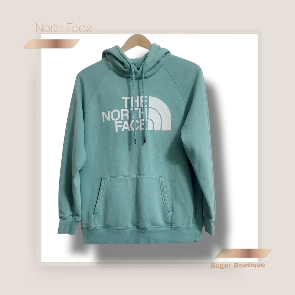 🌿The North Face Women's Medium/Large Pullover Hoodie - Light Turquoise - Picture 3 of 14